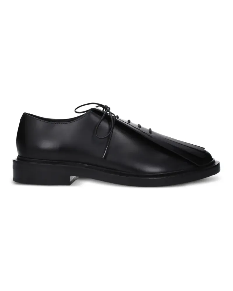 Max Mara fringe-detail leather oxford shoes - Schwarz Schwarz