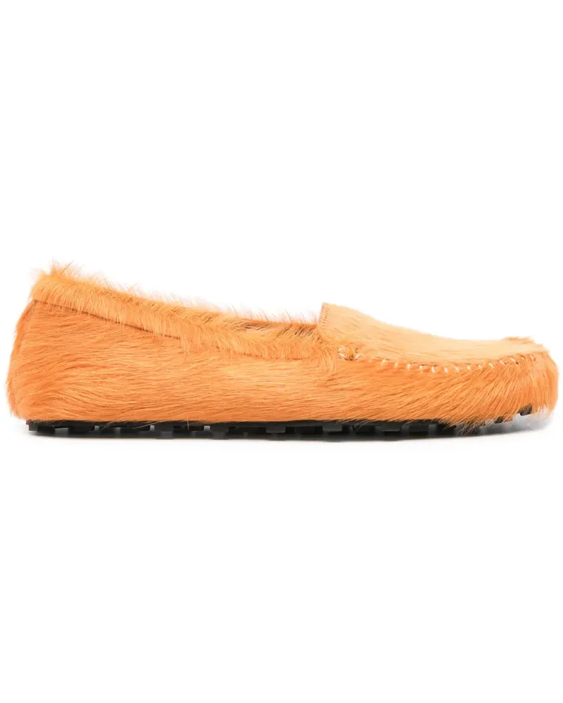 Marni Loafer aus Kalbshaar - Orange Orange