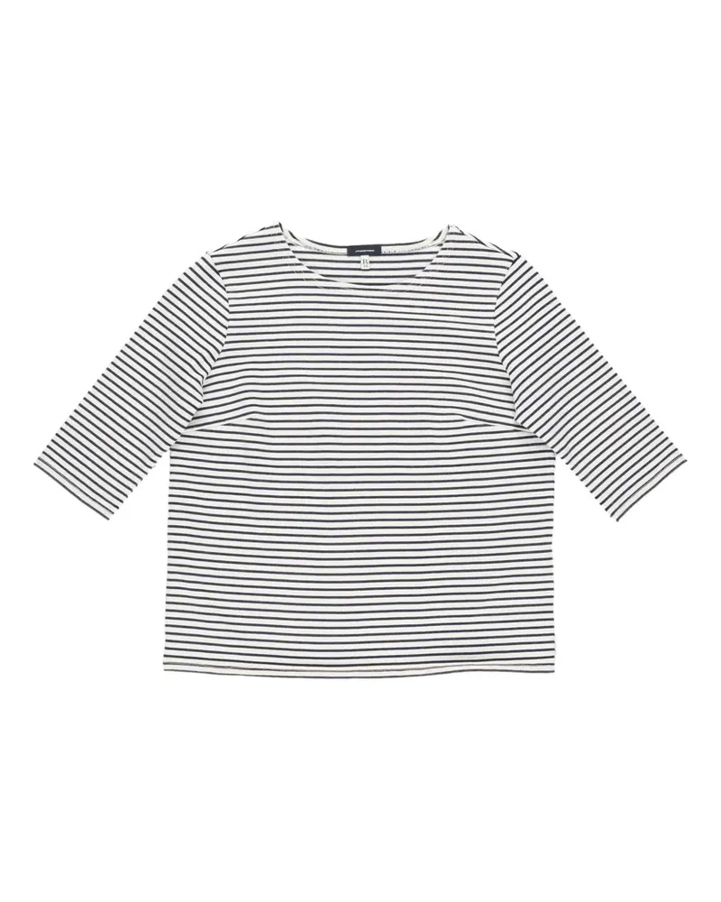 R13 Gestreiftes T-Shirt - Weiß Weiß