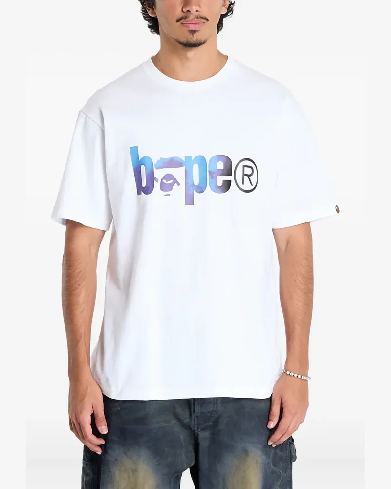 BAPE T-Shirt mit Batikmuster - Weiß Weiß