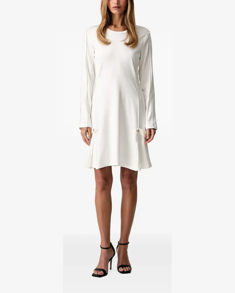 Liu Jo short dress in Punto Milano fabric - Weiß Weiß