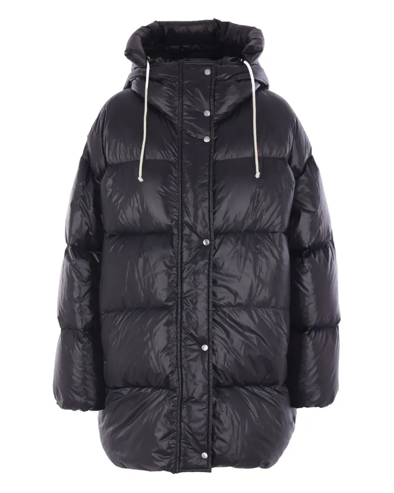 Jil Sander Gefütterte Kapuzenjacke - Schwarz Schwarz