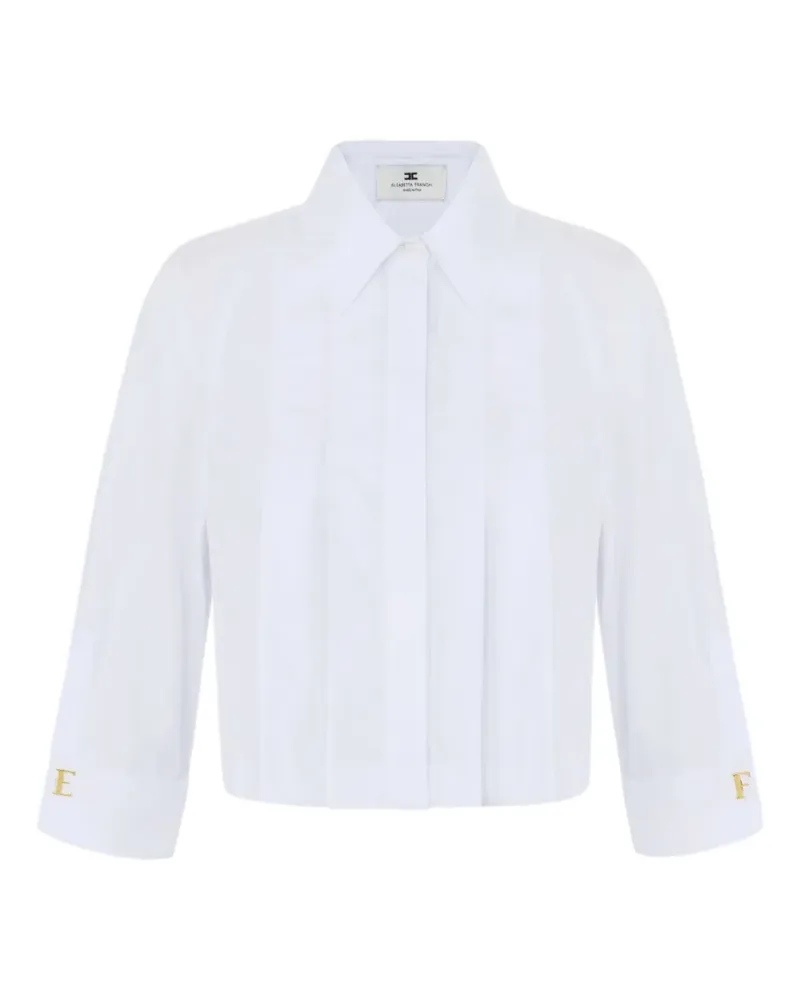 Elisabetta Franchi Cropped-Hemd - Weiß Weiß