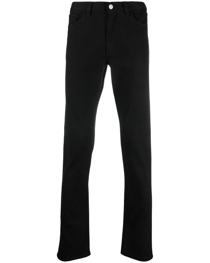 Ermenegildo Zegna Klassische Straight-Leg-Jeans - Schwarz Schwarz