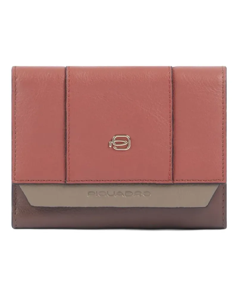 Piquadro trifold leather wallet - Braun Braun