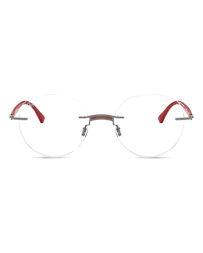 Ray Ban Rahmenlose Brille mit runden Gläsern - Rot Rot