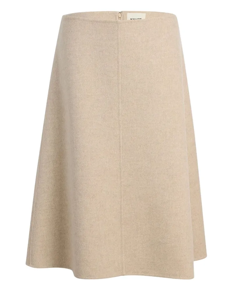 KHAITE Renta Rock in A-Linie - Nude Nude