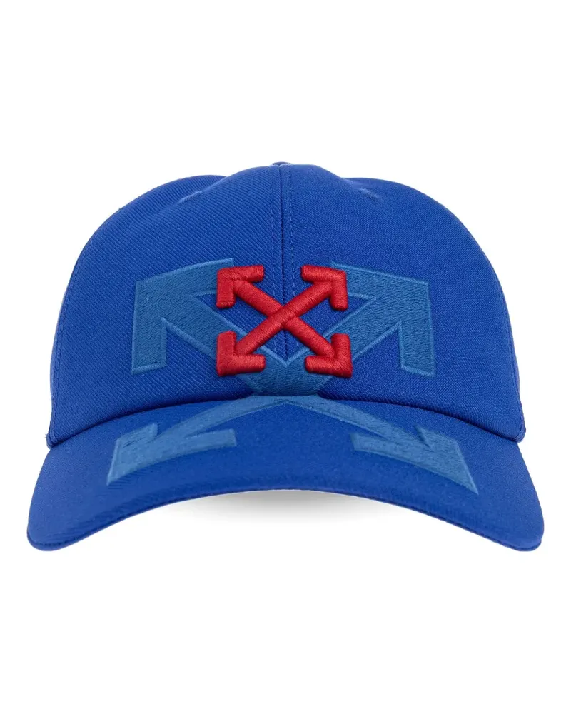 OFF-WHITE logo-patch baseball cap - Blau Blau