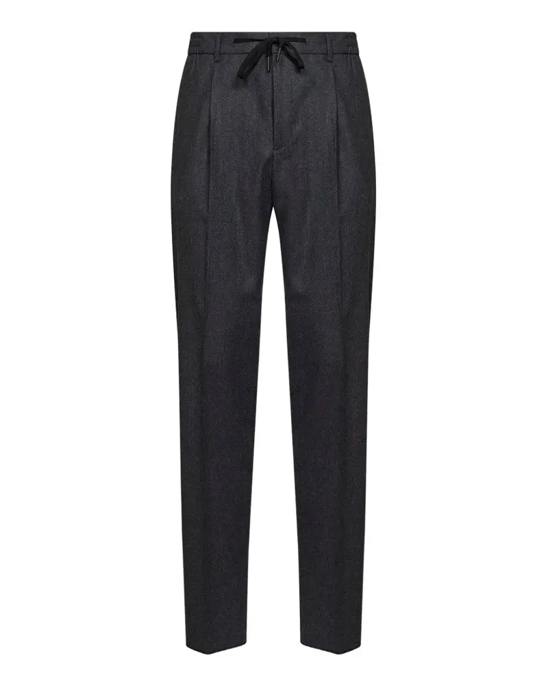 Tagliatore Bundfaltenhose mit Kordelzug - Grau Grau