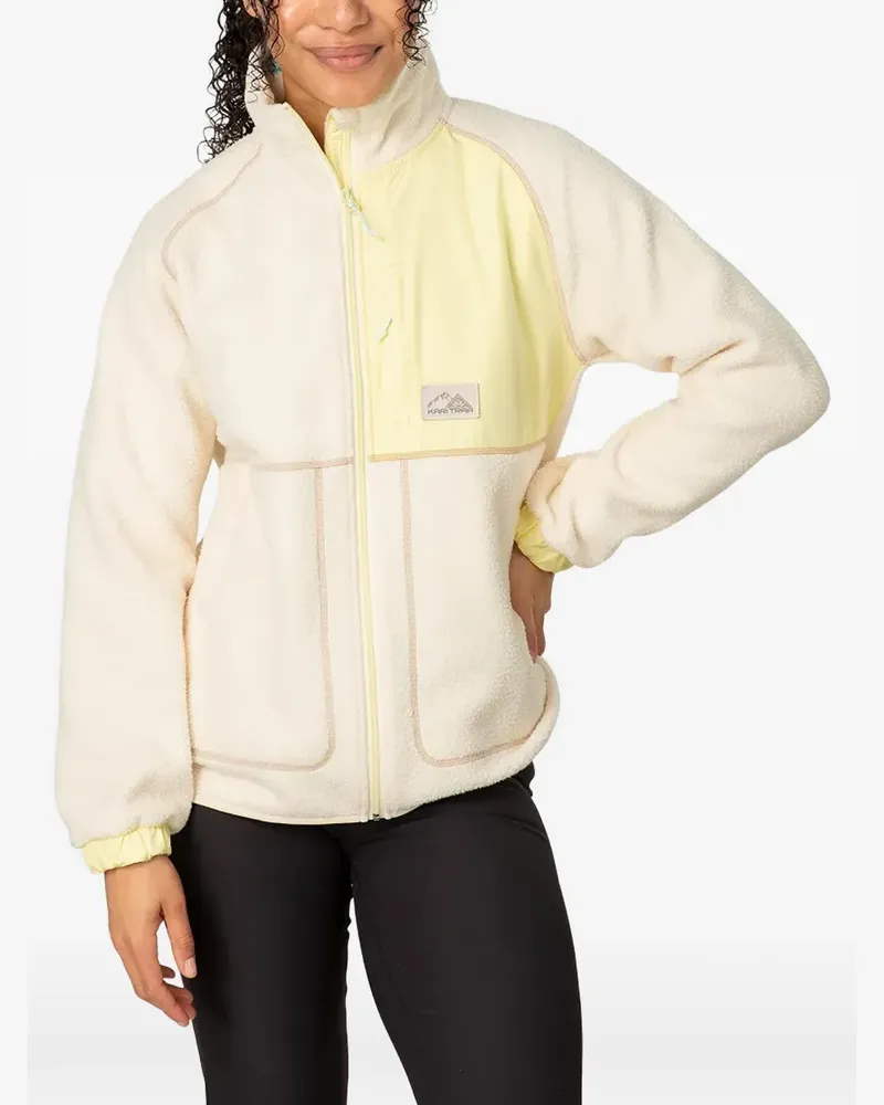 Kari Traa Emma Sweatshirt mit Fleece-Struktur, Einsätzen und Reißverschluss - Weiß Weiß
