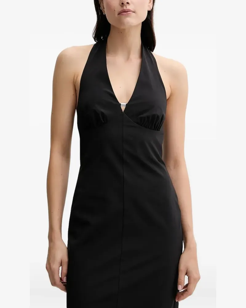 Sisley Midikleid mit Neckholder - Schwarz Schwarz
