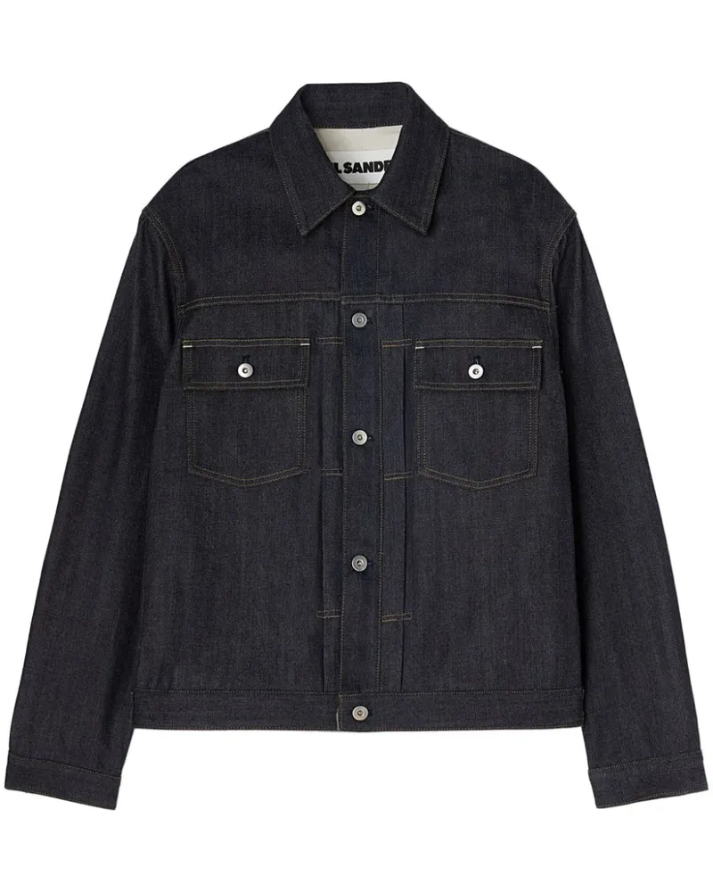 Jil Sander Klassische Jeansjacke - Blau Blau