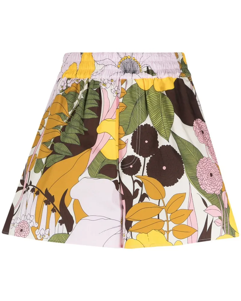 La DoubleJ Shorts mit Blumen-Print - Nude Nude