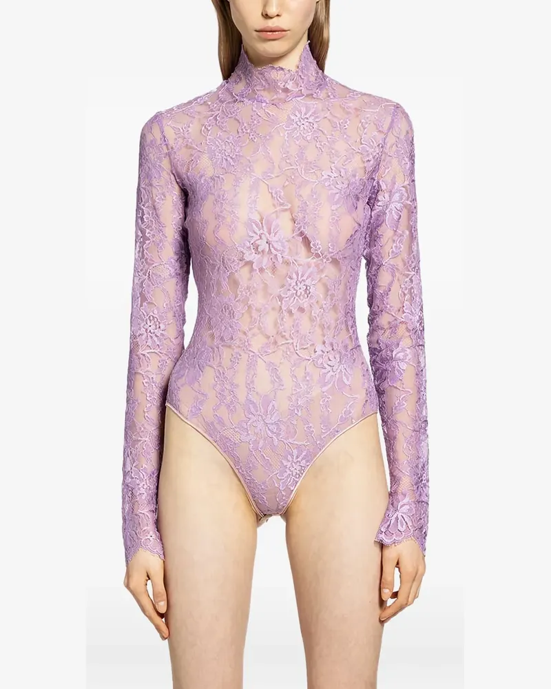 Valentino Garavani lace bodysuit - Violett Violett