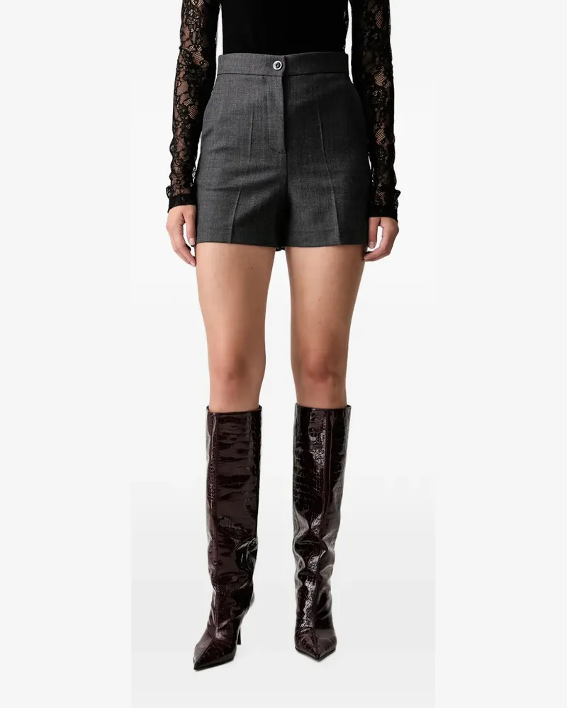 Pinko Shorts mit Fischgrätenmuster - Grau Grau