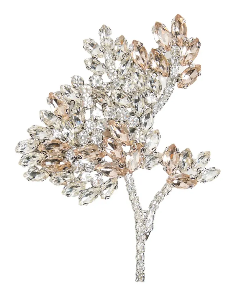 Erdem Brosche im Blumendesign - Silber Silber