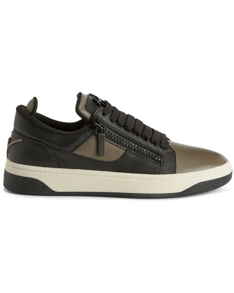 Giuseppe Zanotti Gz94 Sneakers in Colour-Block-Optik Braun