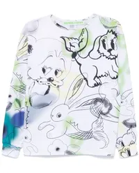 CHOPOVA LOWENA Doodle Bear T-Shirt Weiß