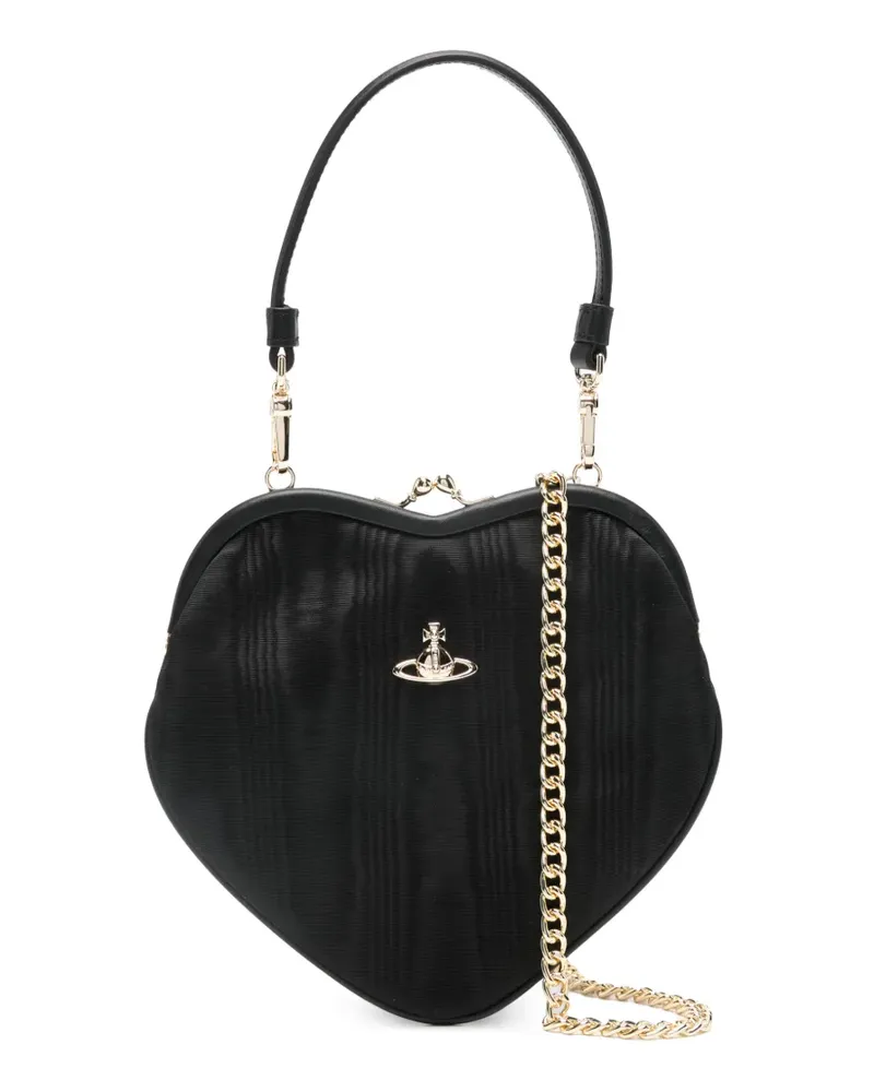 Vivienne Westwood heart orb satchel - Schwarz Schwarz