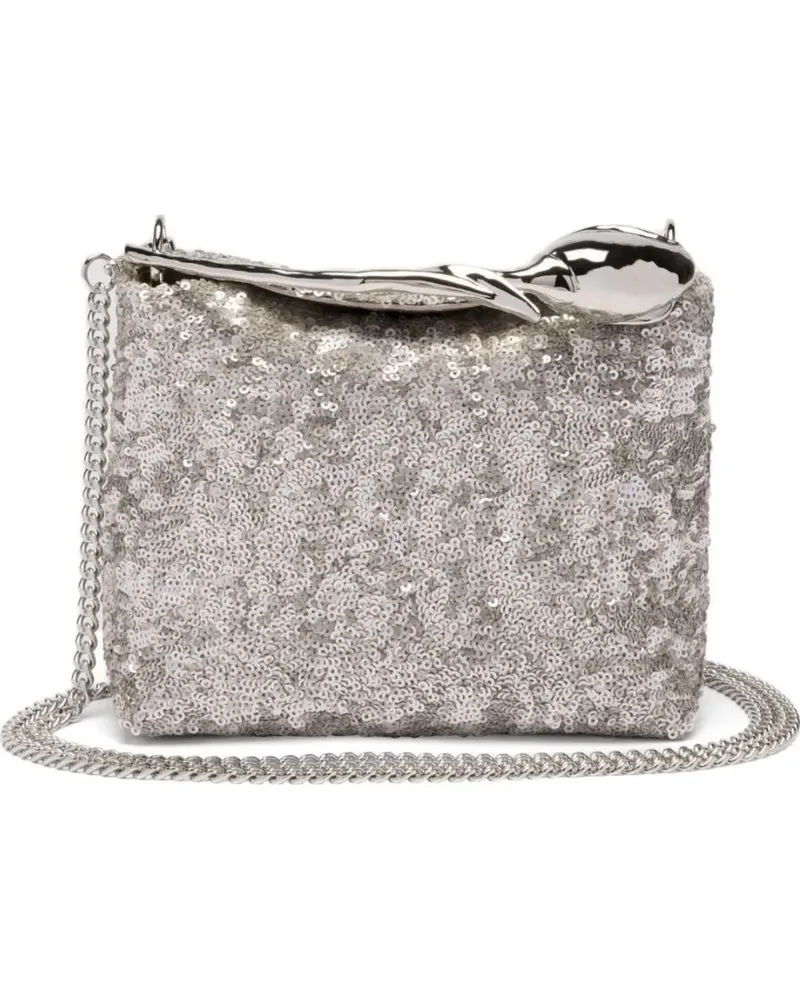 Erdem Mini Bloom Handtasche - Silber Silber