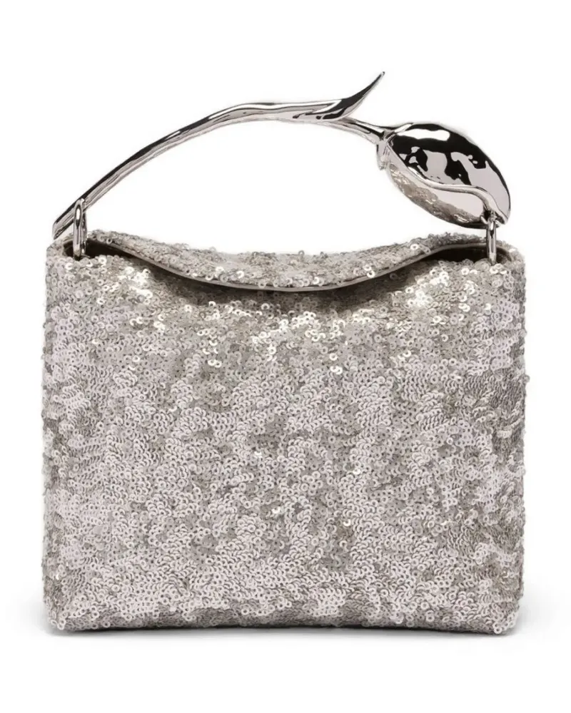 Erdem Mini Bloom Tote Bag - Silber Silber