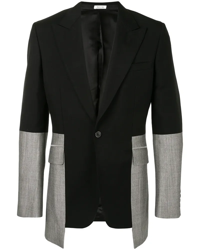 Alexander McQueen Einreihiges Jackett - Schwarz Schwarz