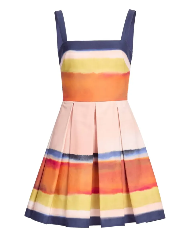 Elie Saab Minikleid mit Print - Blau Blau
