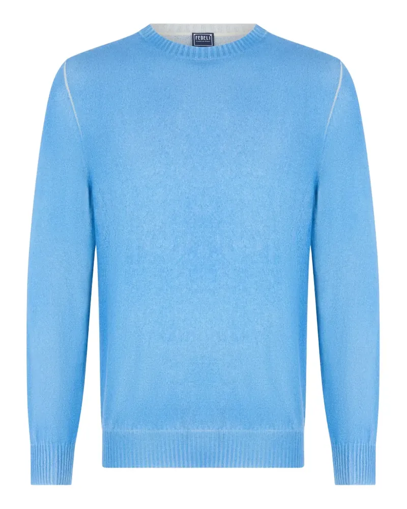 Fedeli crew-neck cashmere sweater - Blau Blau