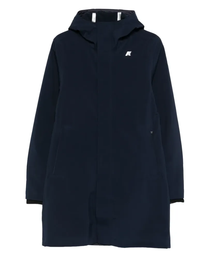 K-Way hooded coat - Blau Blau