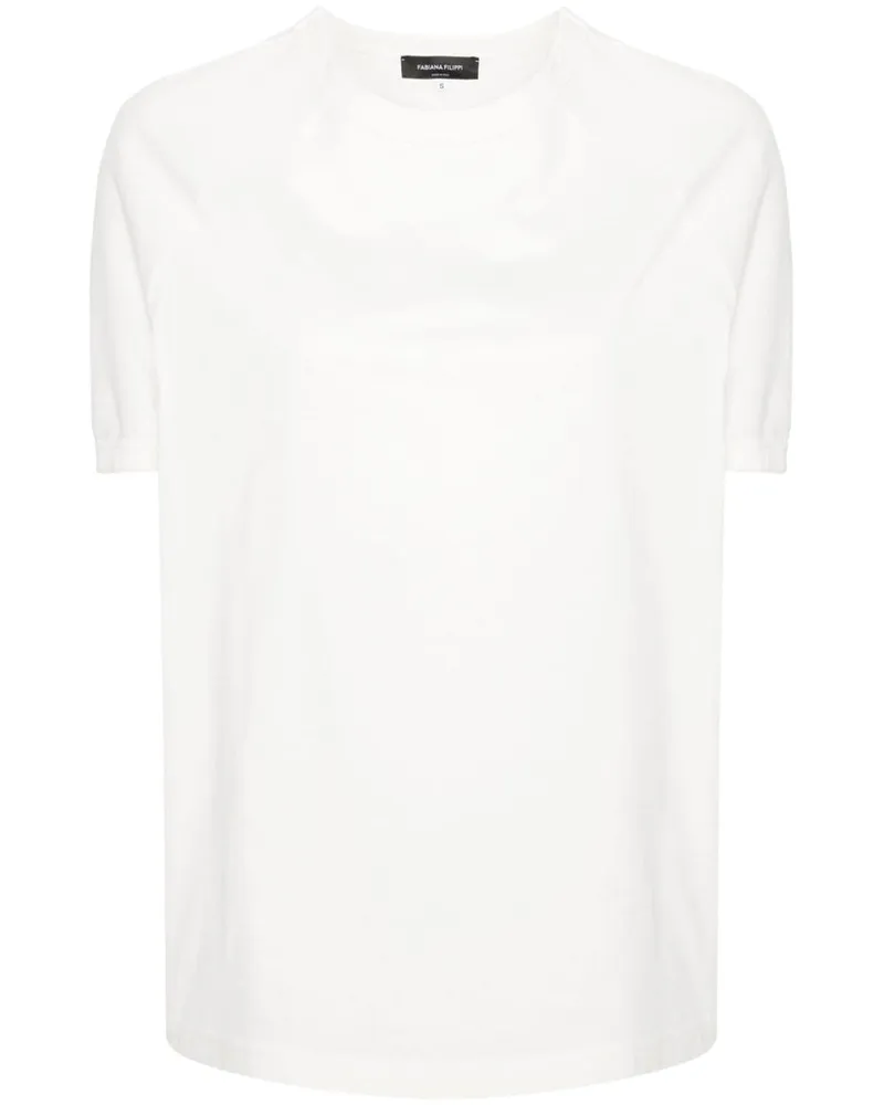 Fabiana Filippi T-Shirt aus Baumwolle - Weiß Weiß