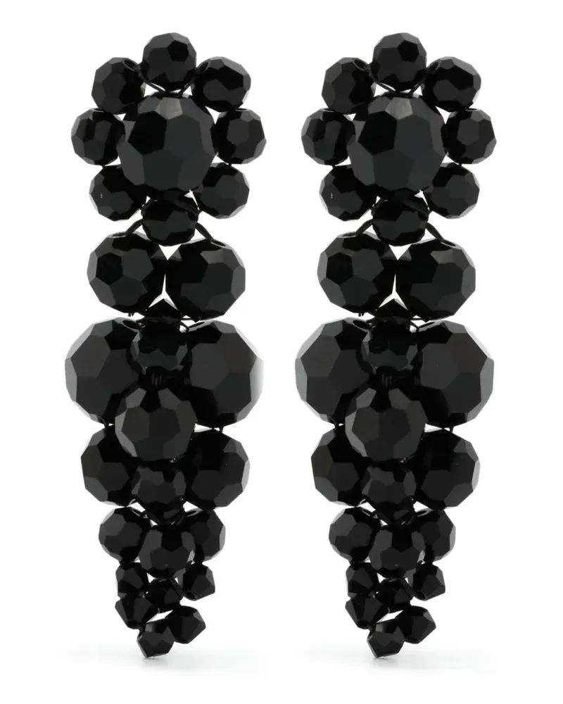 Simone Rocha Hängeohrringe mit Perlen - Schwarz Schwarz