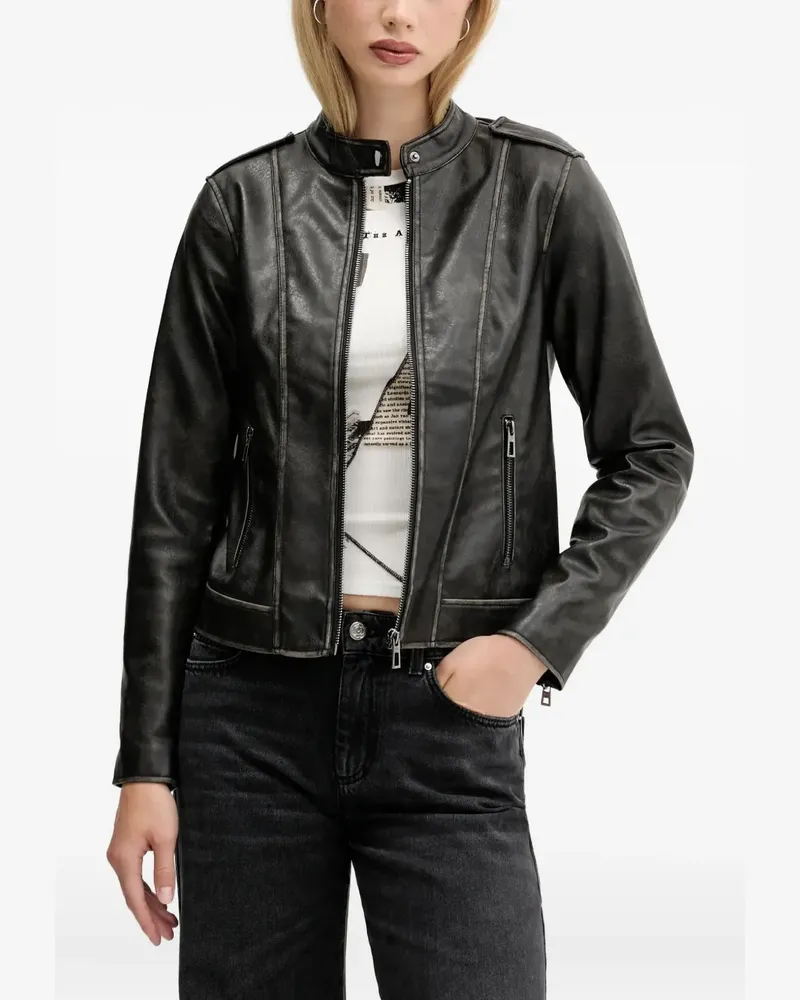 Desigual zip-fastening jacket - Schwarz Schwarz
