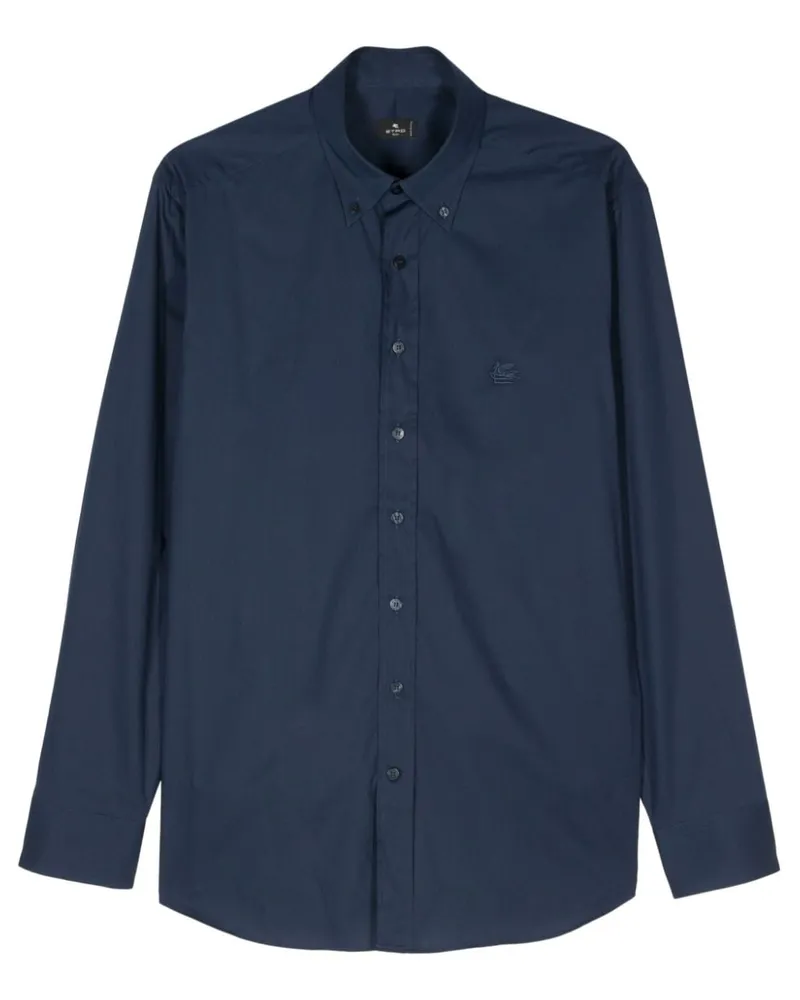 Etro Hemd mit Pegaso-Motiv - Blau Blau
