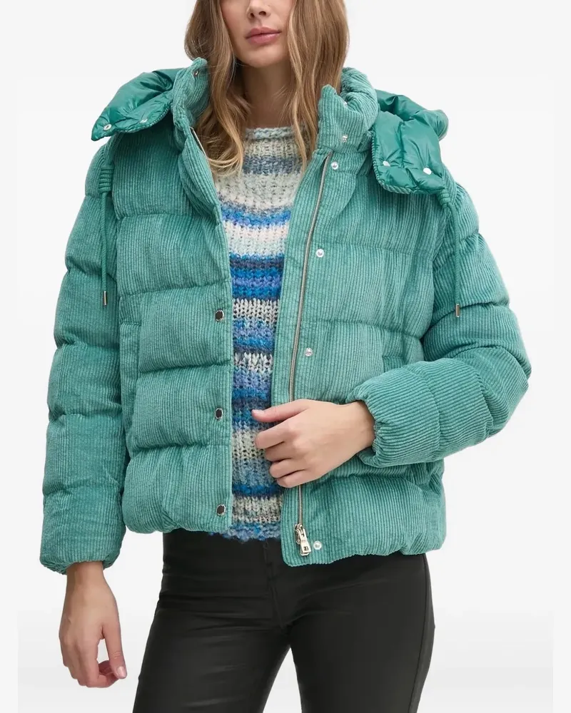 Geox Gesteppte Jacke aus Cord - Grün Grün