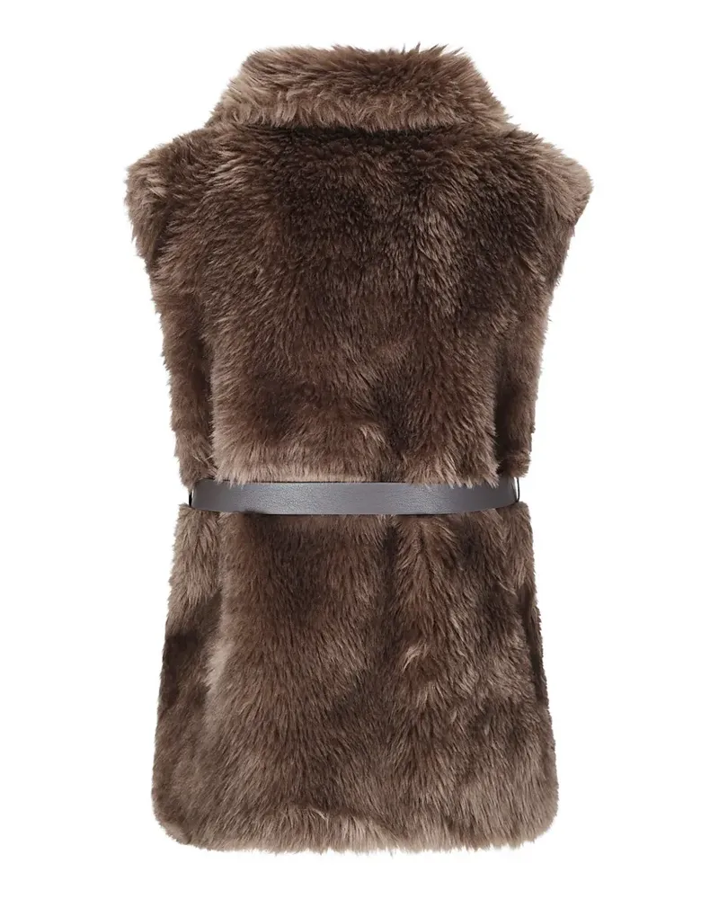 P.A.R.O.S.H. P.A.R.O H. Weste aus Faux Fur - Braun Braun