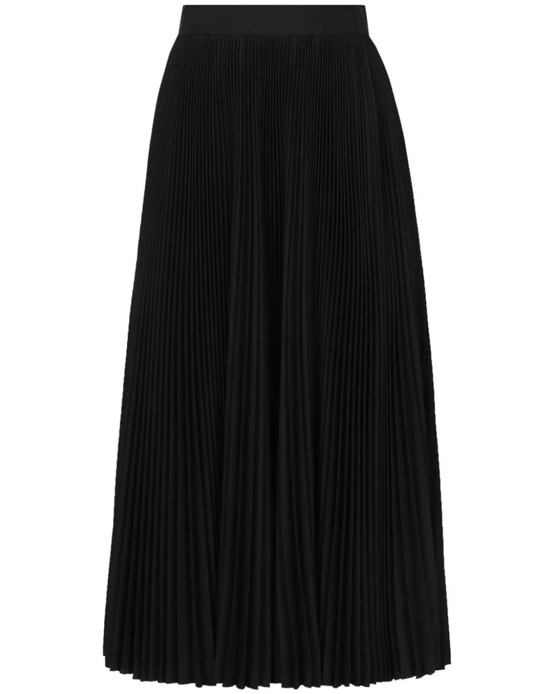 Dolce & Gabbana Rock mit Falten - Schwarz Schwarz