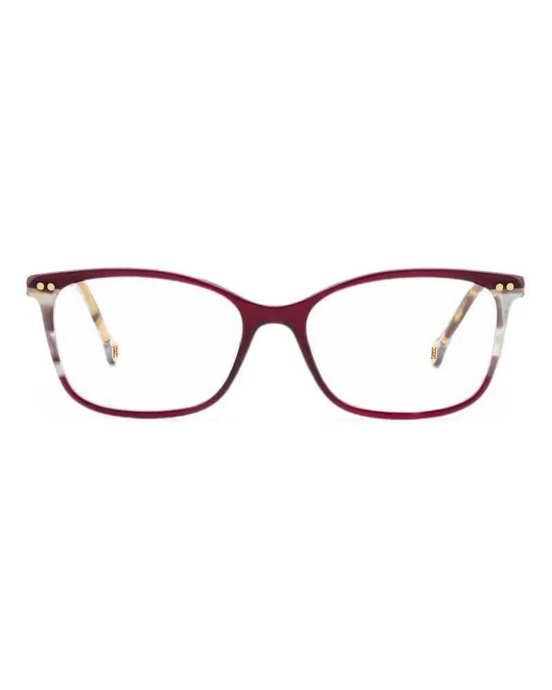 Carolina Herrera New York Brille mit eckigem Gestell - Rot Rot