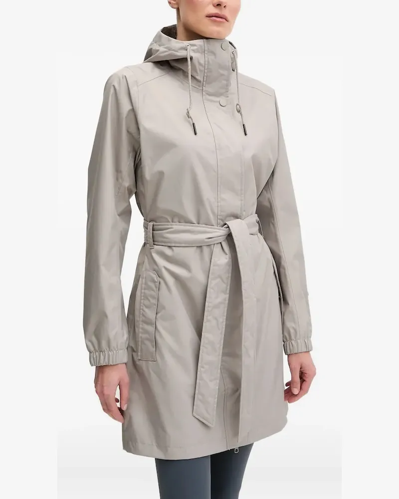 Helly Hansen Kapuzenjacke mit Gürtel - Grau Grau