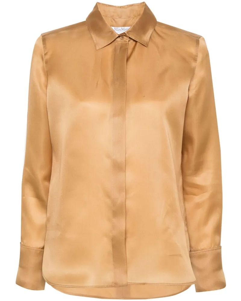 Max Mara Nola Hemd aus Organza - Nude Nude
