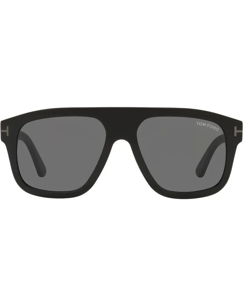 Tom Ford Sonnenbrille mit Oversized-Gestell - Schwarz Schwarz