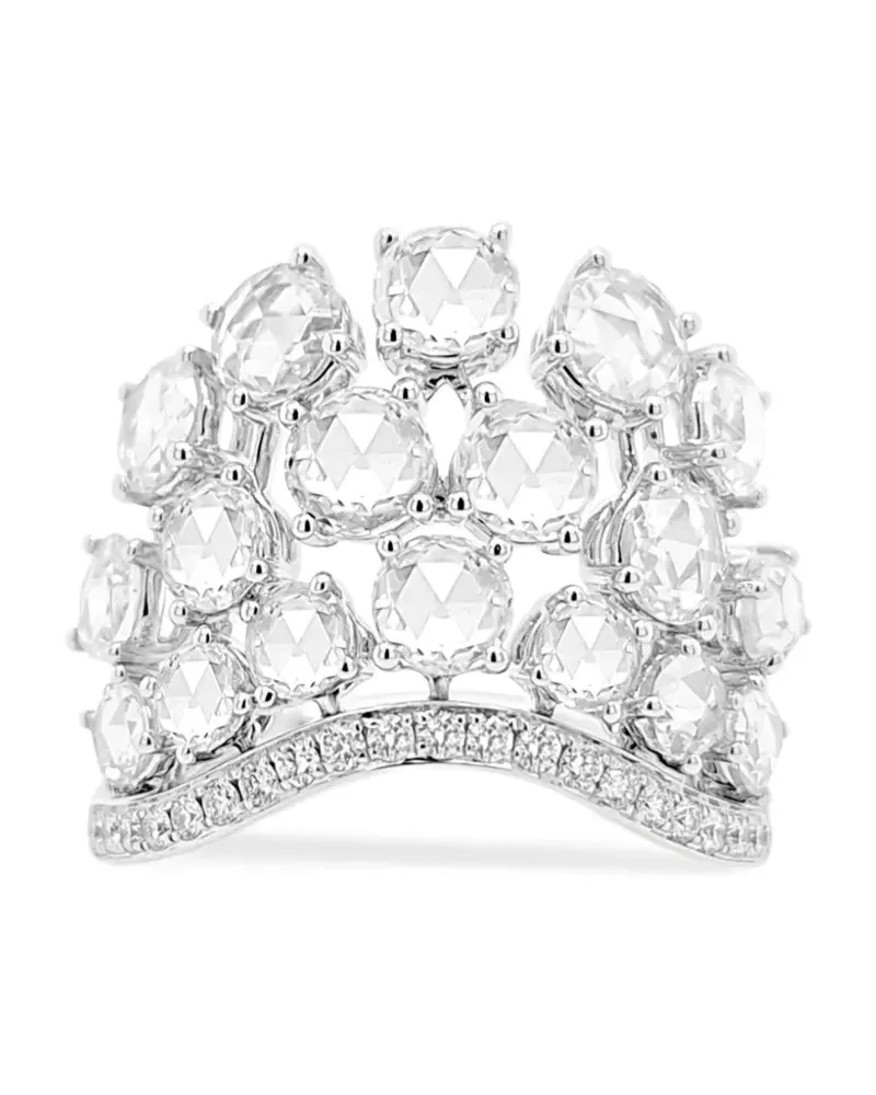 HYT Jewelry 18kt Weißgoldring mit Diamanten Weiß