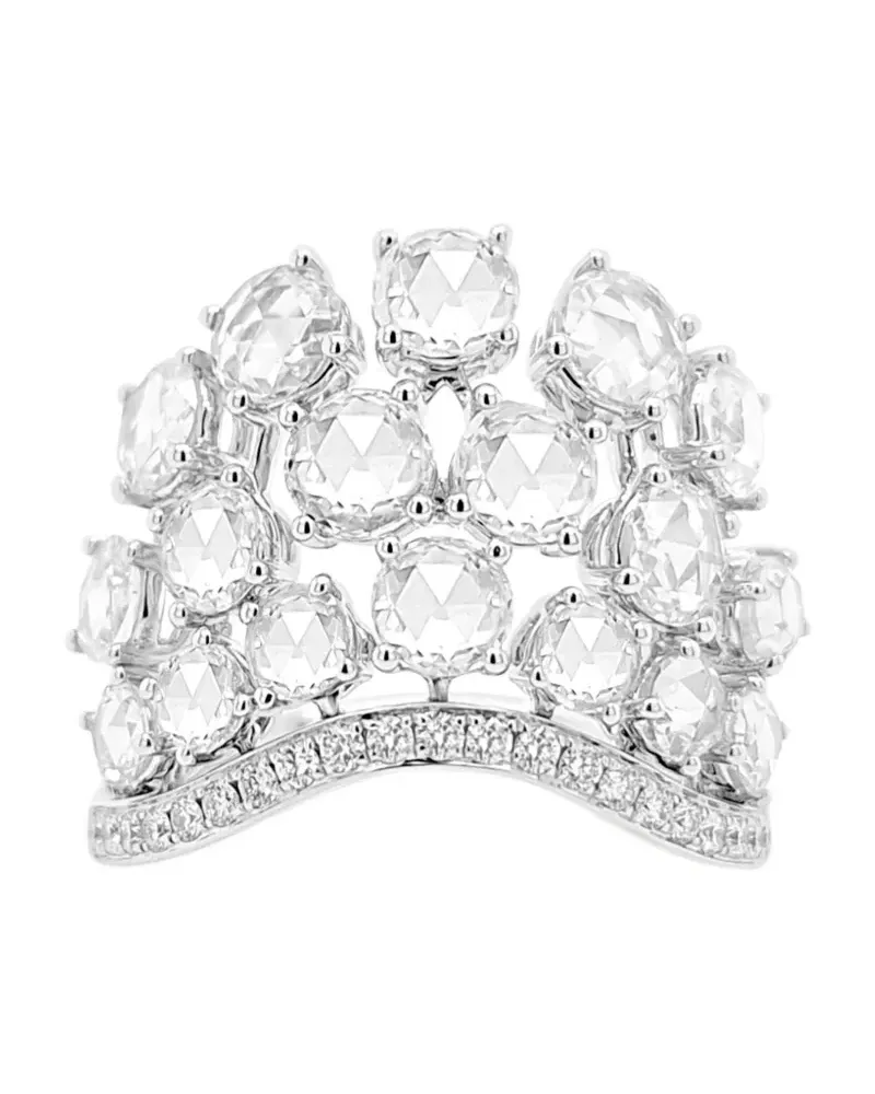 HYT Jewelry 18kt Weißgoldring mit Diamanten Weiß