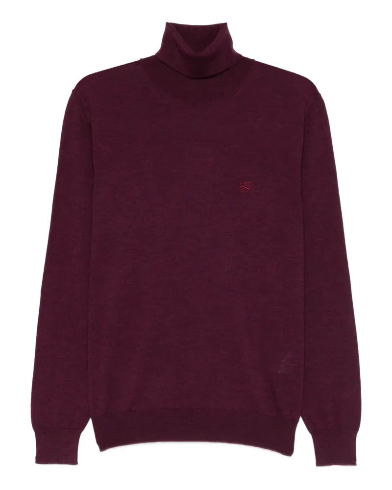 Etro Besticktes Rollkragenoberteil - Rot Rot