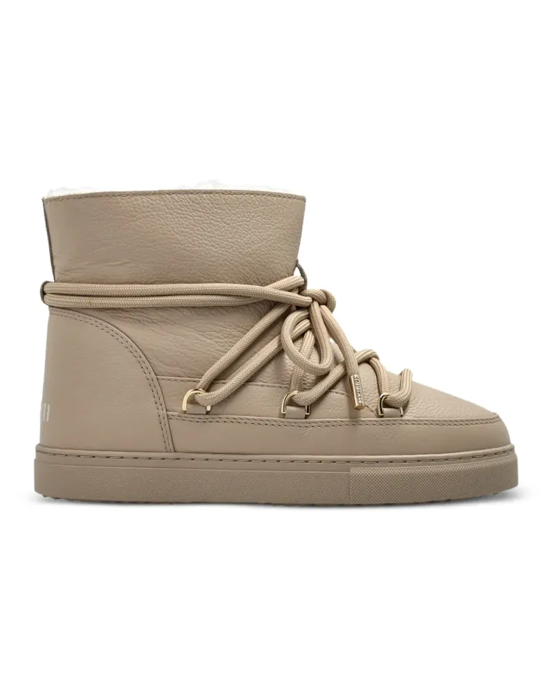 INUIKII lace-up leather sneakers - Nude Nude