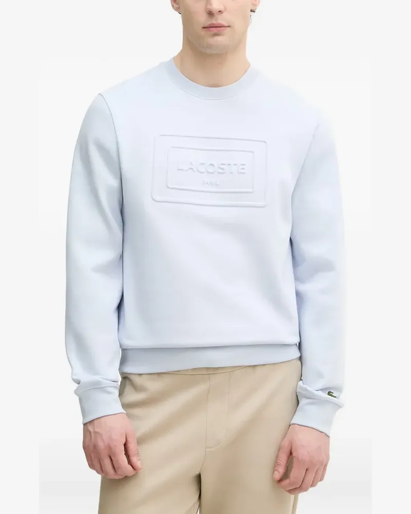 Lacoste embossed logo-patch sweater - Blau Blau