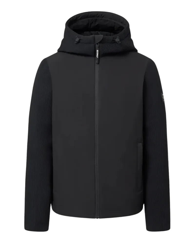 ECOALF Kapuzenjacke mit Einsätzen - Schwarz Schwarz