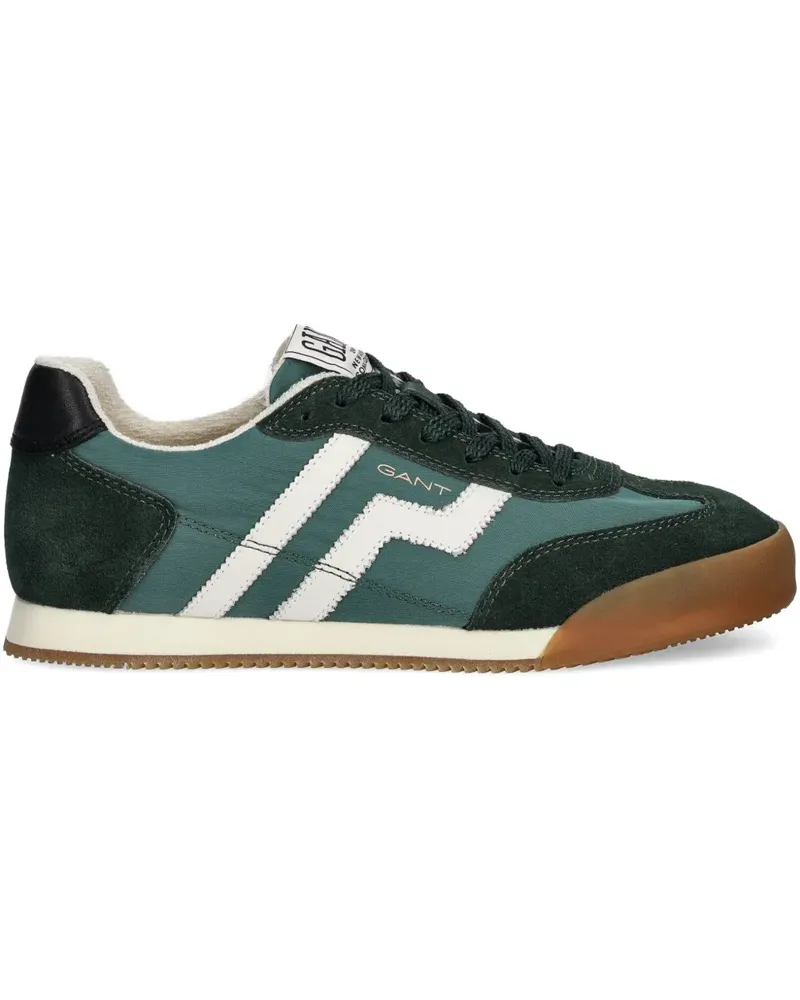 Gant suede stripes-detail sneakers - Grün Grün