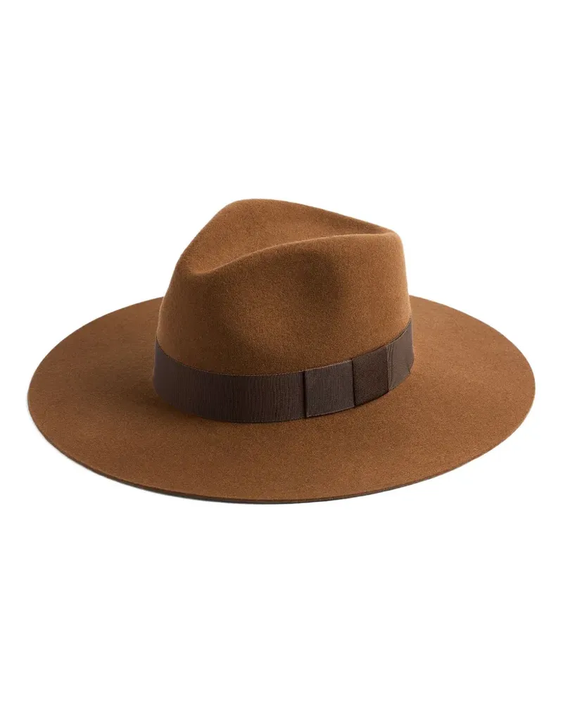 Nina Ricci Fedora aus Wolle - Braun Braun