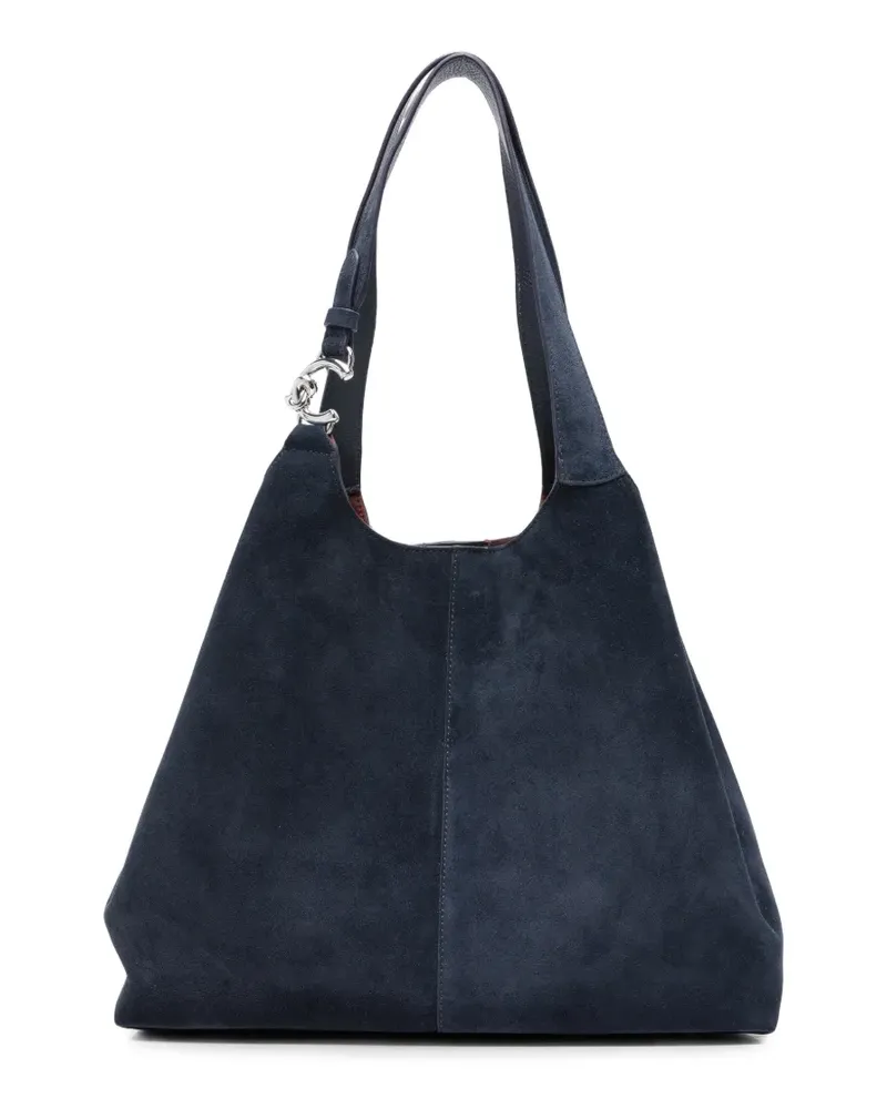 Coccinelle Schultertasche aus Wildleder - Blau Blau