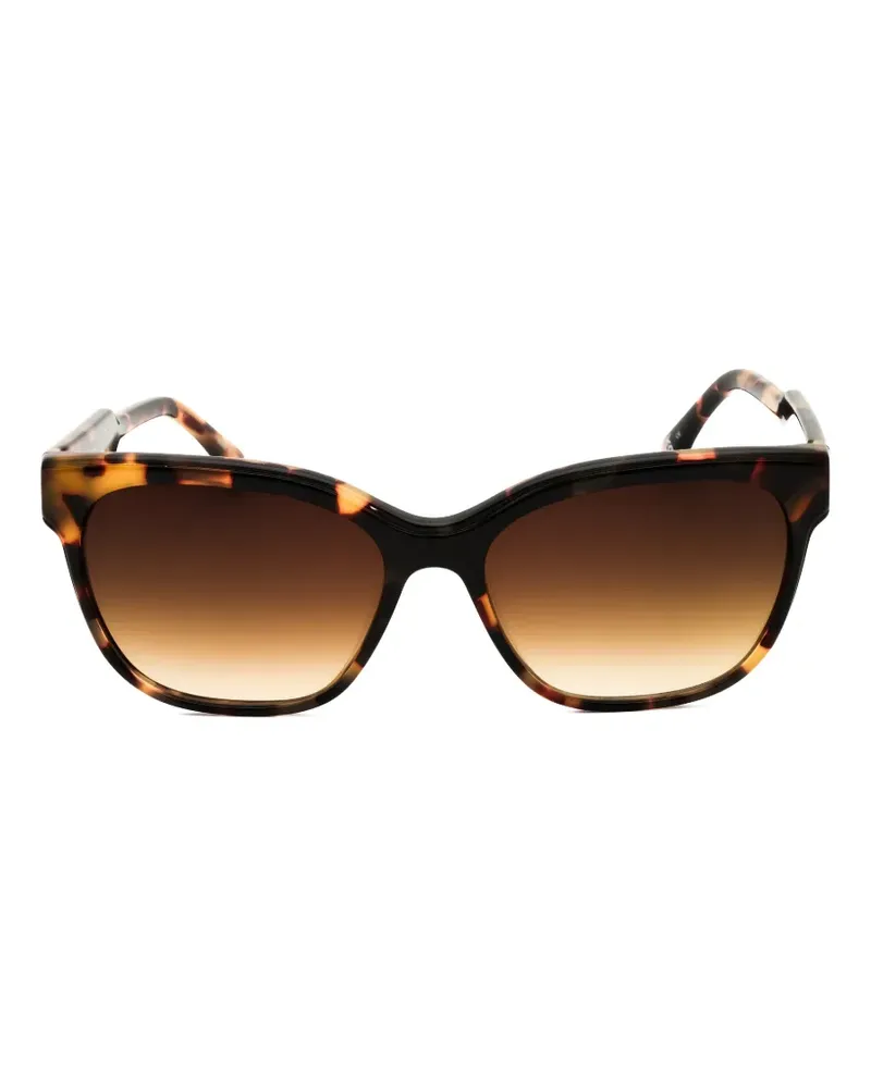 GAP tortoiseshell-effect rectangle-frame sunglasses - Braun Braun